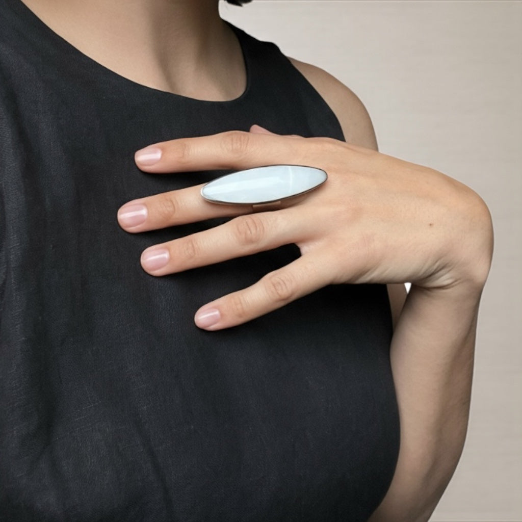 Oval Onyx Ring