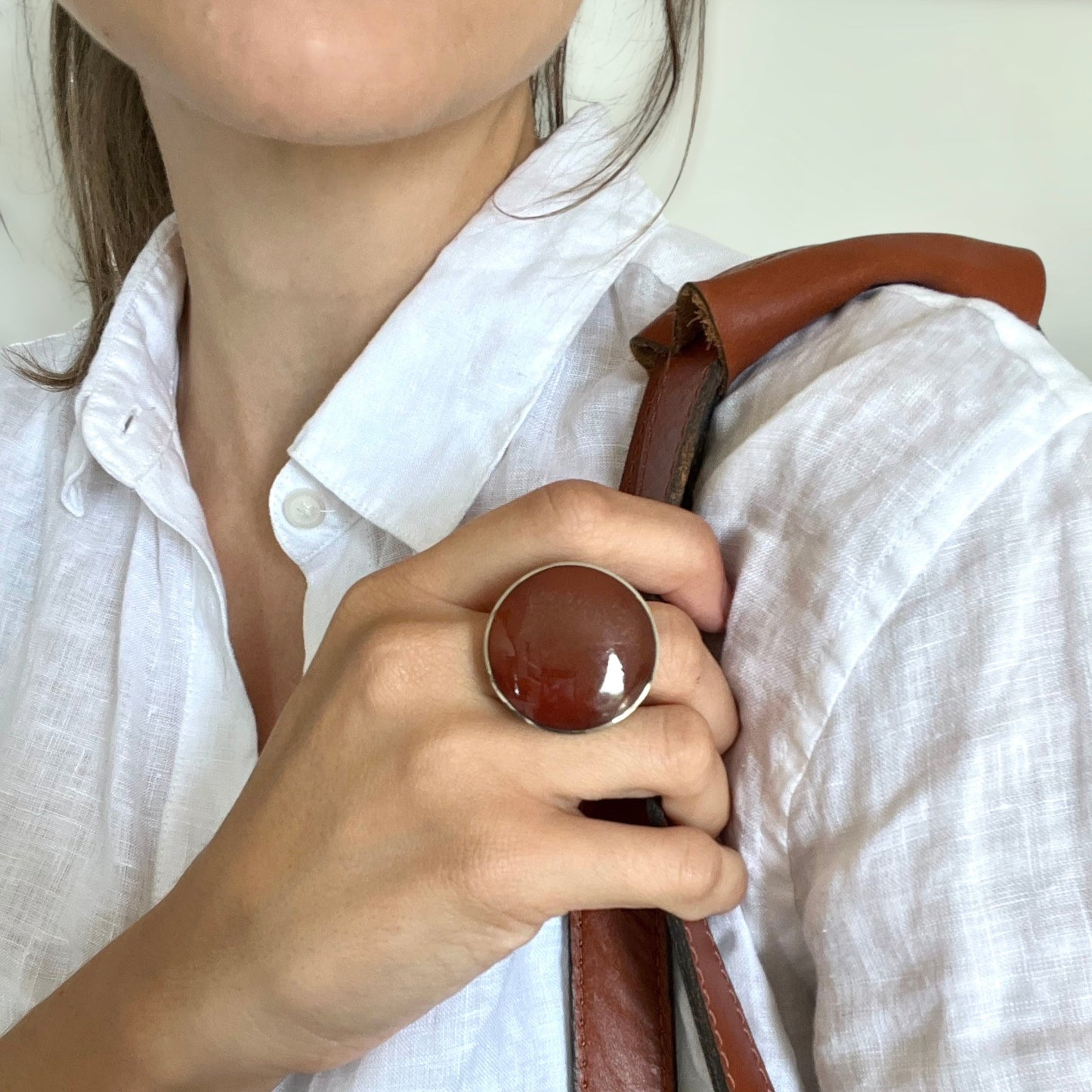 Picante Round Onyx Ring