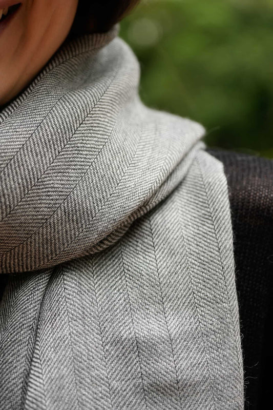 Faustina Shawl | SLATE | Alpaca & Silk