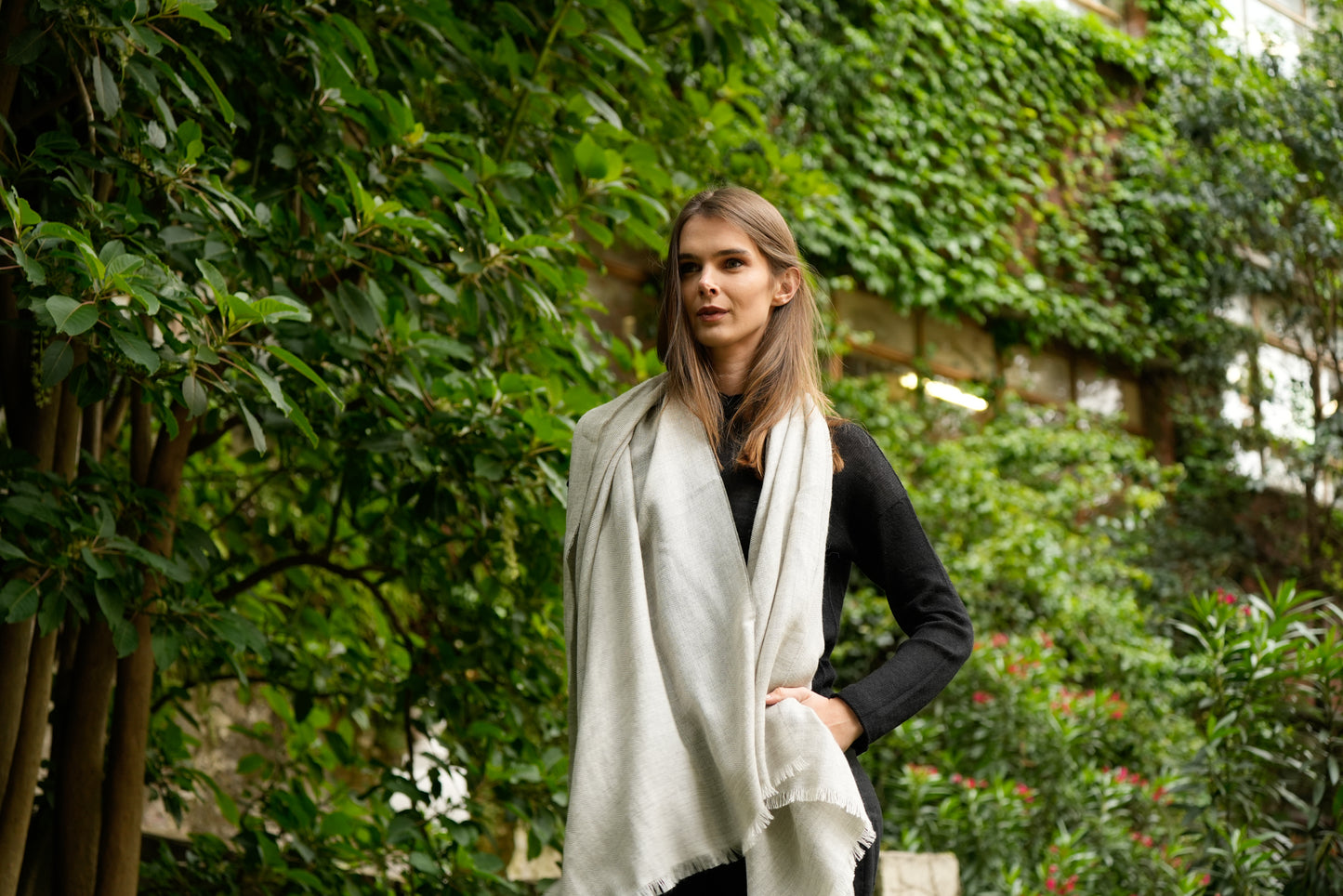 Faustina Shawl | MIST | Alpaca & Silk