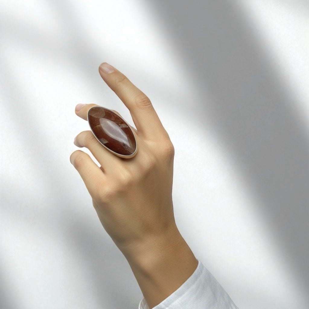 Picante Oval Onyx Ring (L)