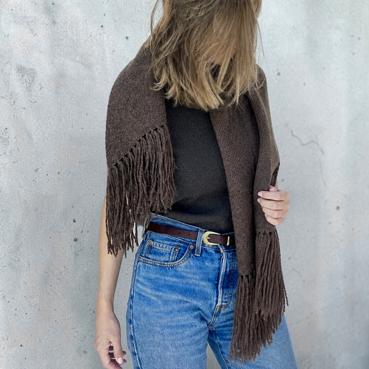 Celeste Shawl | WARM TAUPE | Sheep